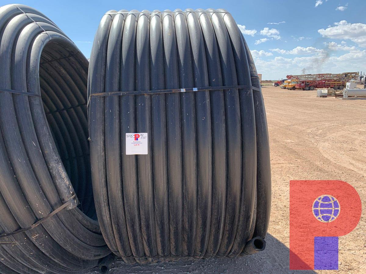 Used 1,000 FOOT ROLL OF 3” IPS DR9 POLY PIPE