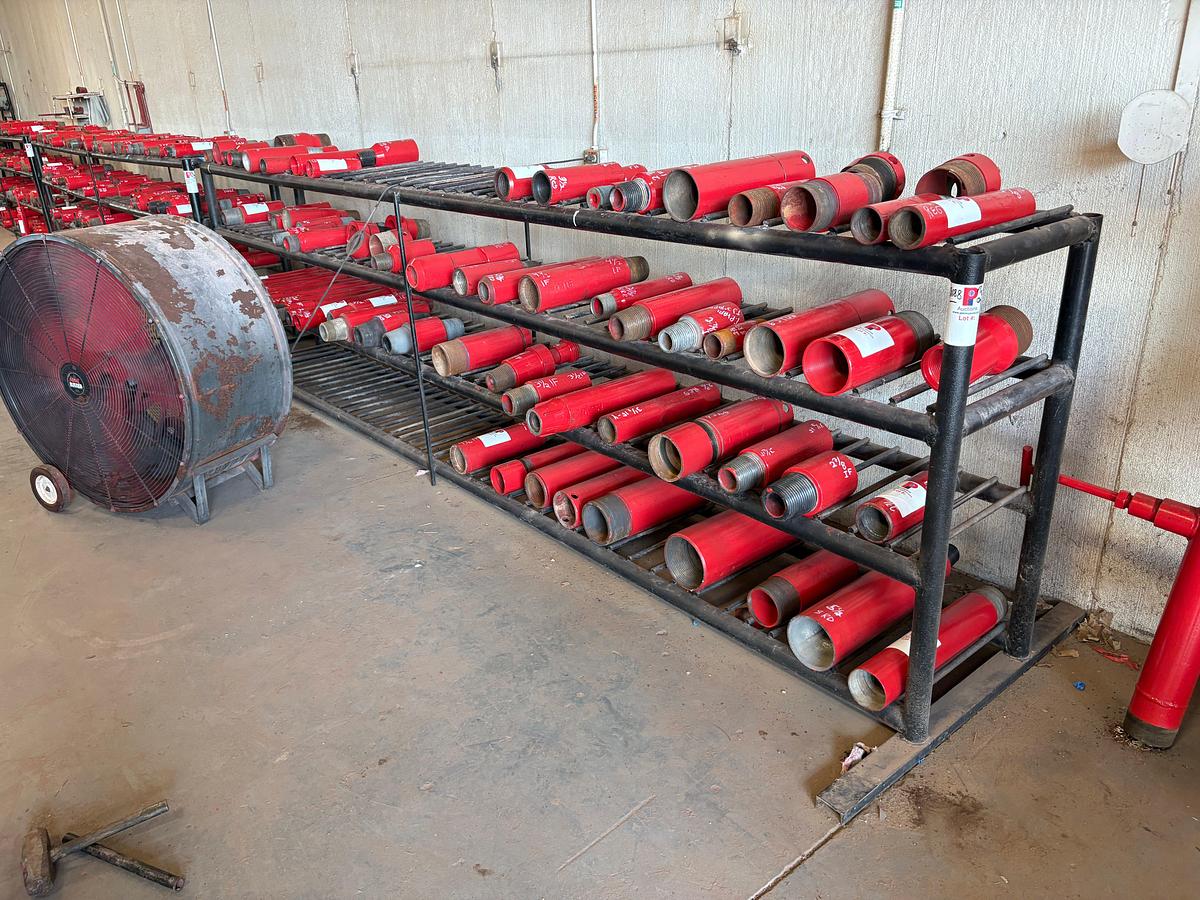 Used 15.5’ x 4’ x 4’ 4-shelf tool rack