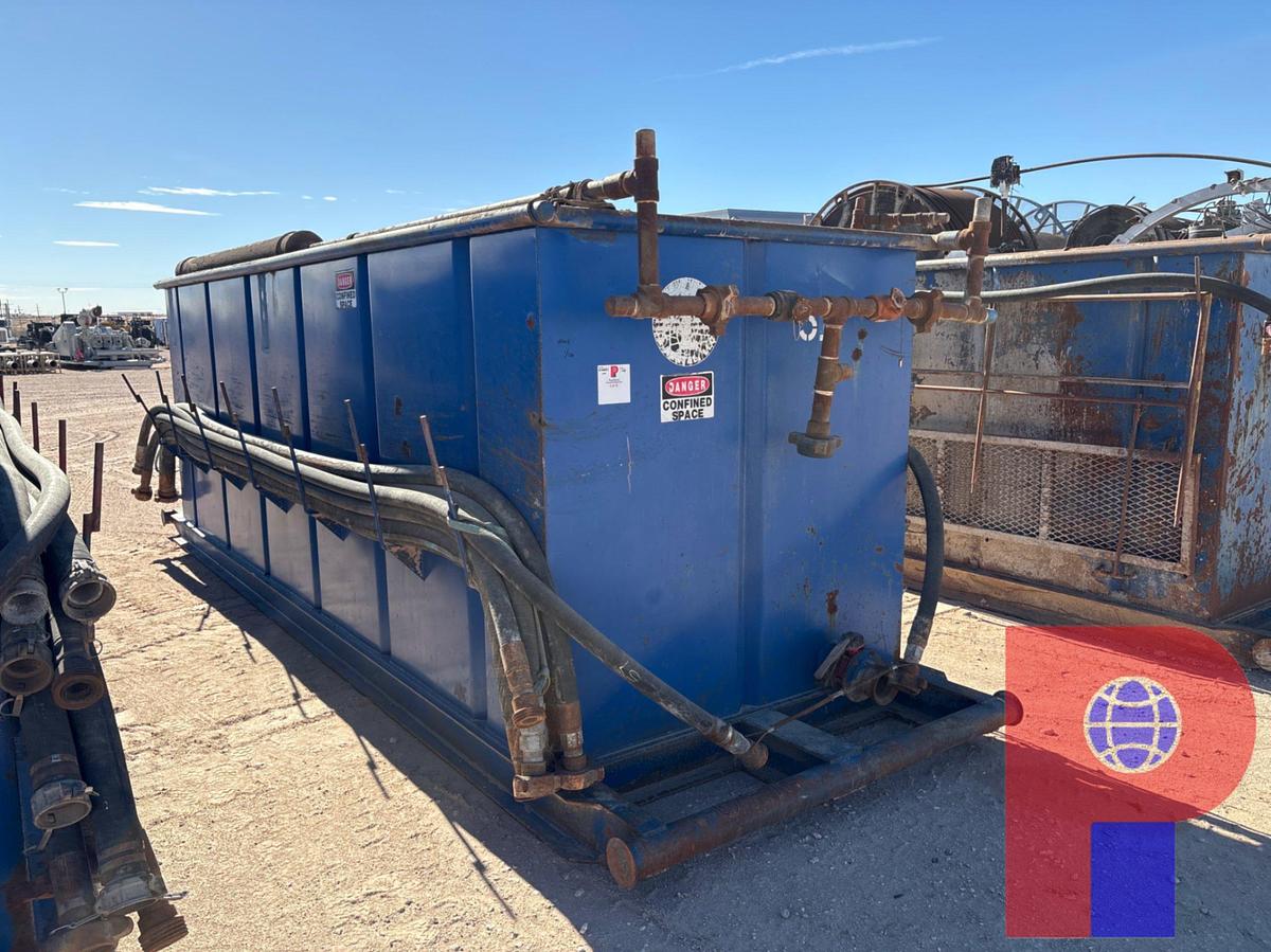 Used 18’ x 6’ x 6’ open top fluid tank