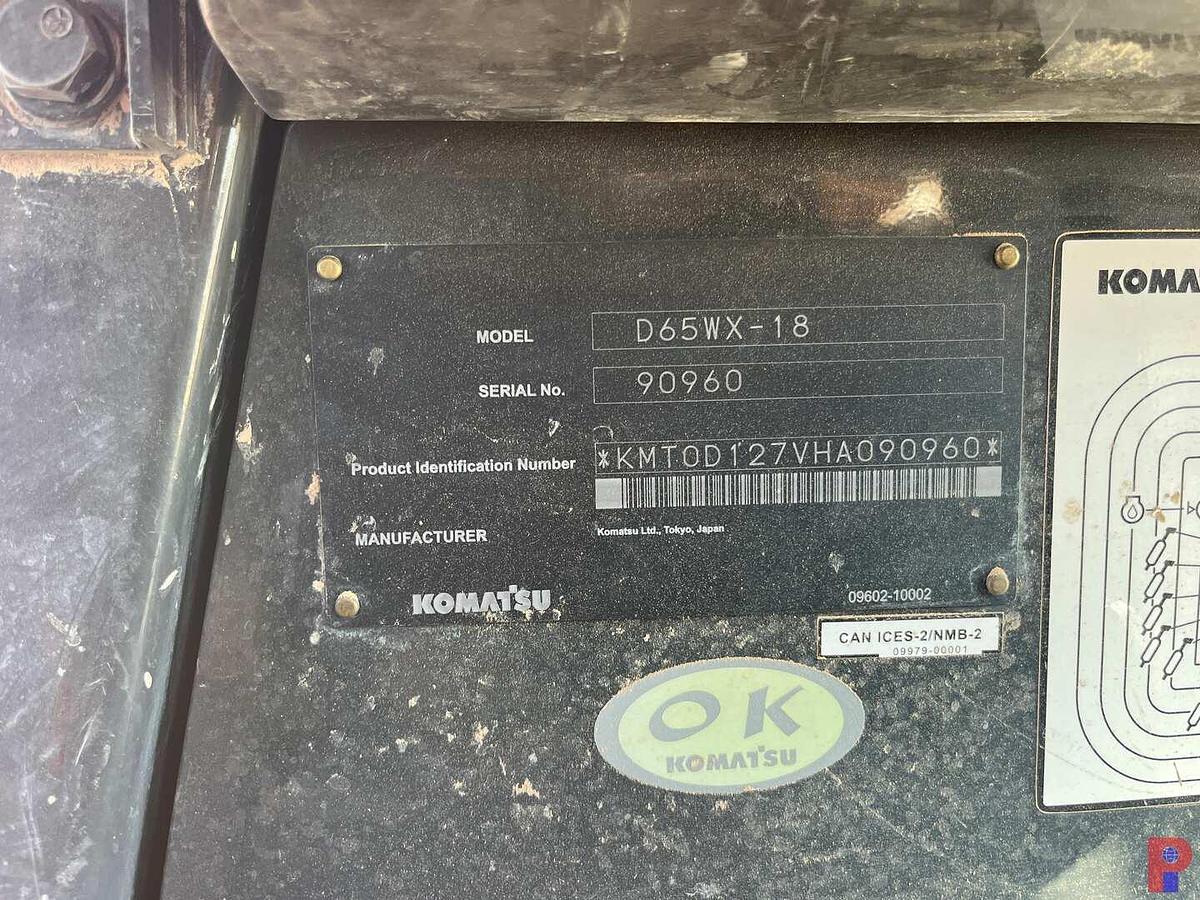 Used 2018 KOMATSU D65WX-18 CRAWLER DOZER