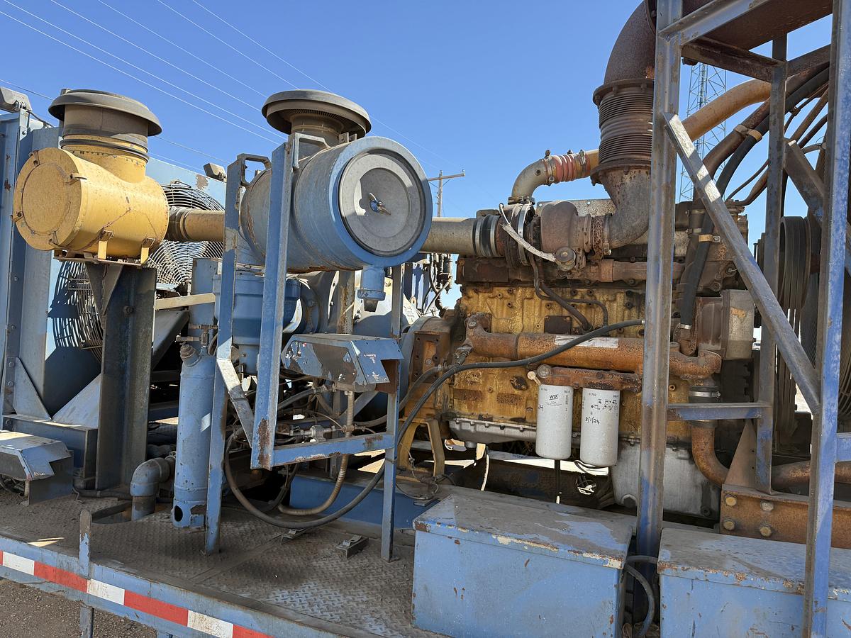Used 2006 AIR FOAM UNIT P/B (3) CATERPILLAR ENGINES MTD ON PRECISION PUMP & COMPRESSOR T/A DROP DECK TRAILER