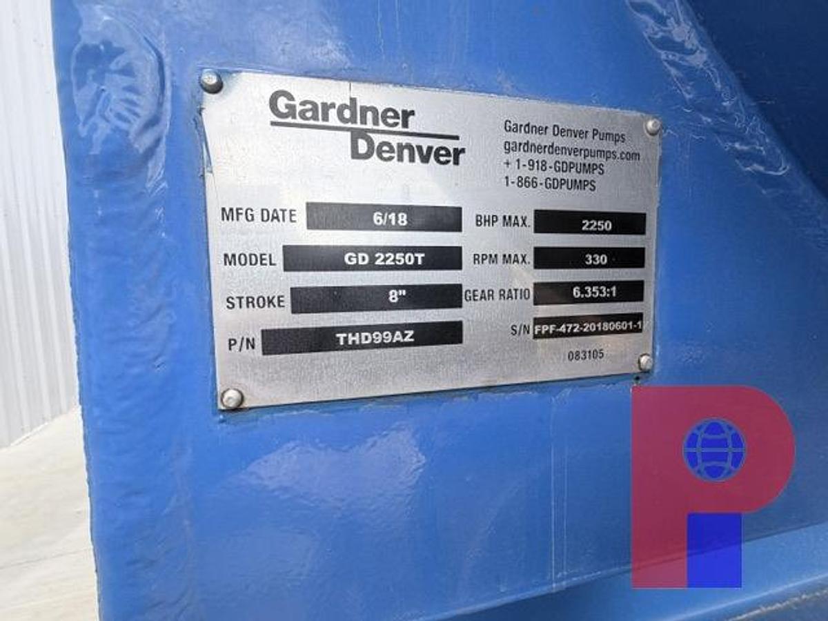 Used 2010 FRC 2250 HP Frac Pump Trailer W/ 2018 Gardner Denver 2250T Pump