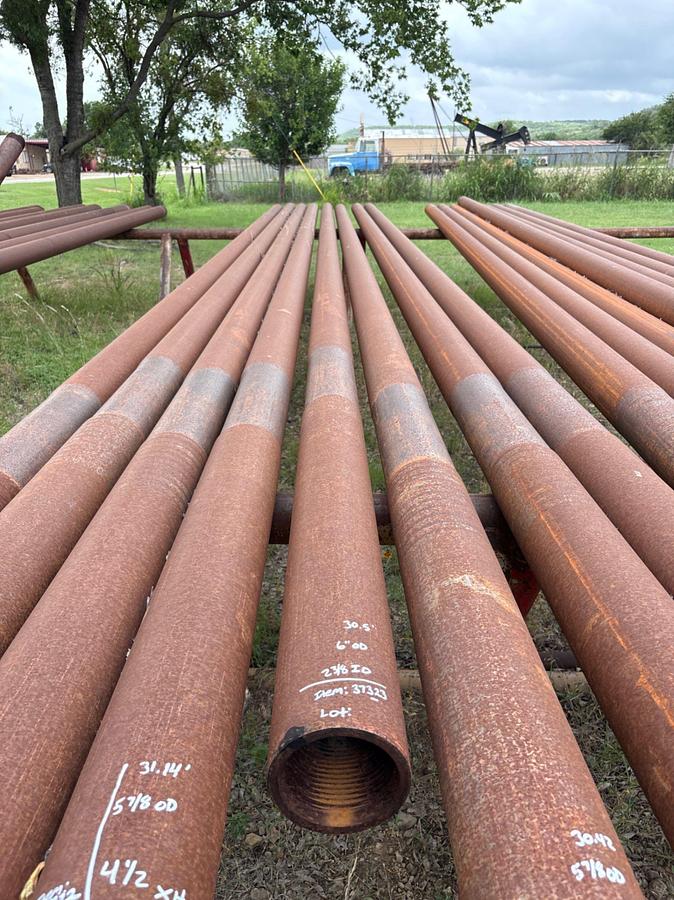 Used 6”OD x 2-3/8”ID x 30.5’L 4-1/2XH SLICK DRILL COLLAR