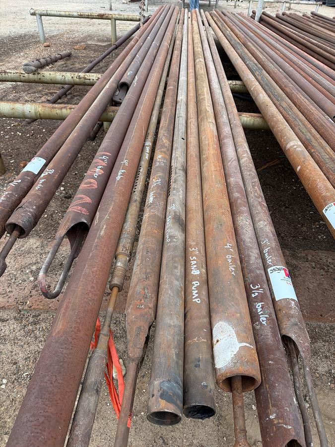 Used (11) 1-1/2” THRU 4” BAILERS & SAND PUMPS