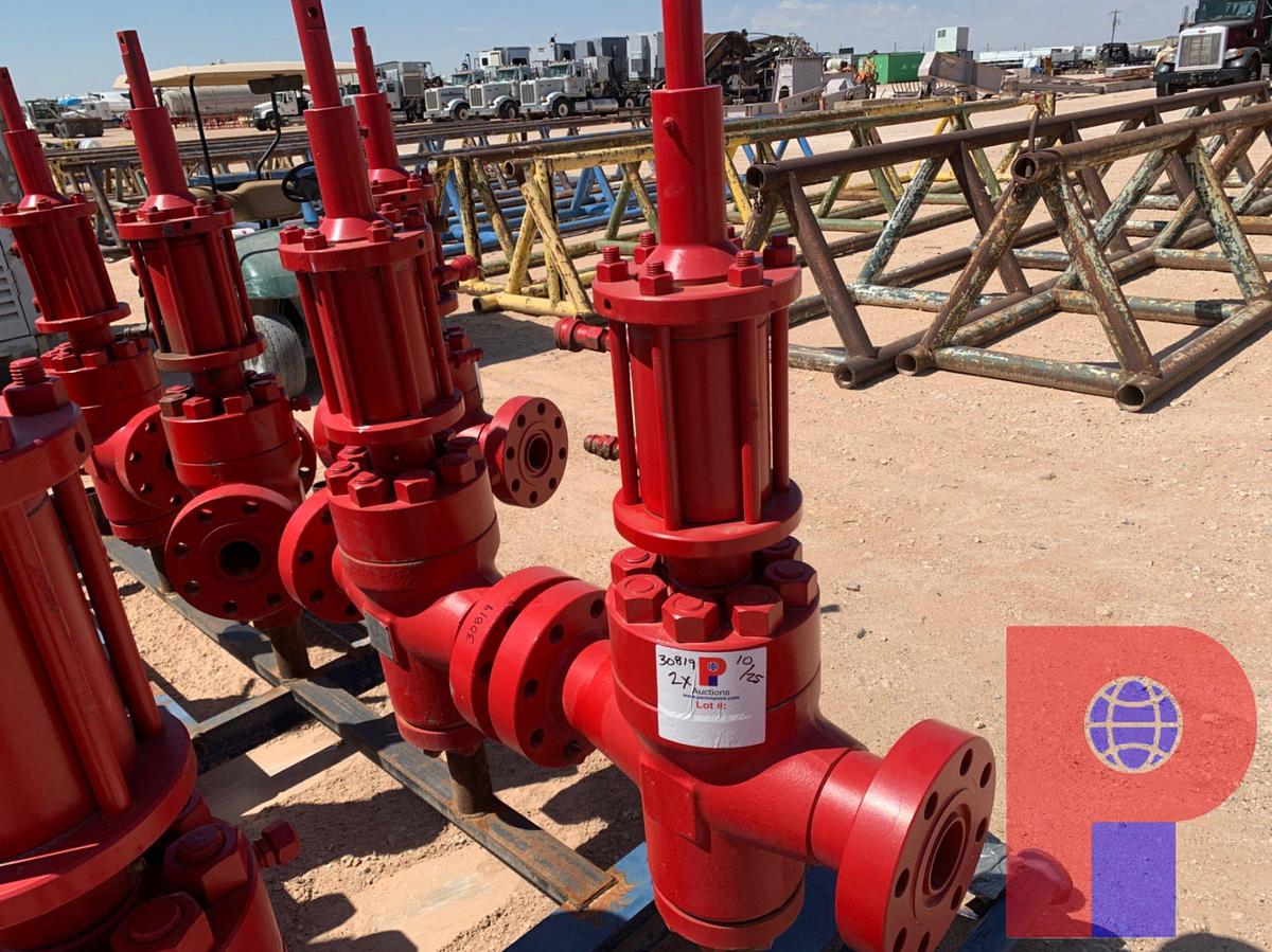 Used (2) 3” HYDRAULIC GATE VALVES