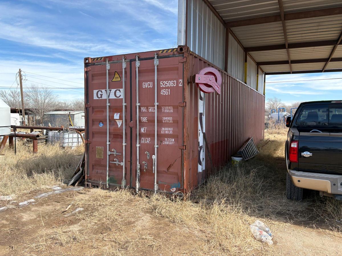 Used (2) Storage container & container shelter package