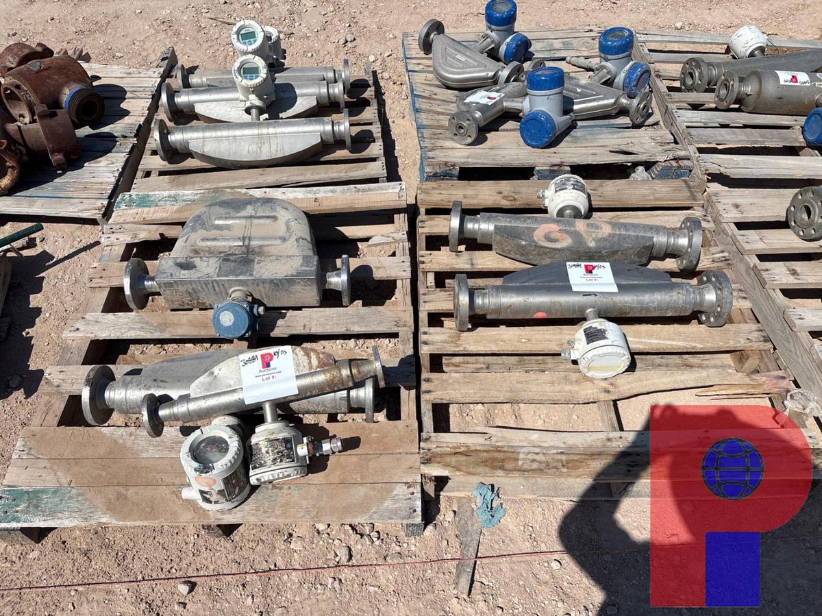 Used (7) ASSORTED SIZE KROHNE DIGITAL FLOW METERS