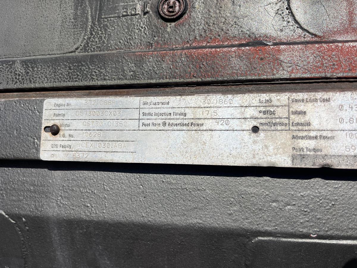 Used 2004 CUMMINS QST30-C 1350 HP CPL 8372 DIESEL PUMP ENGINE