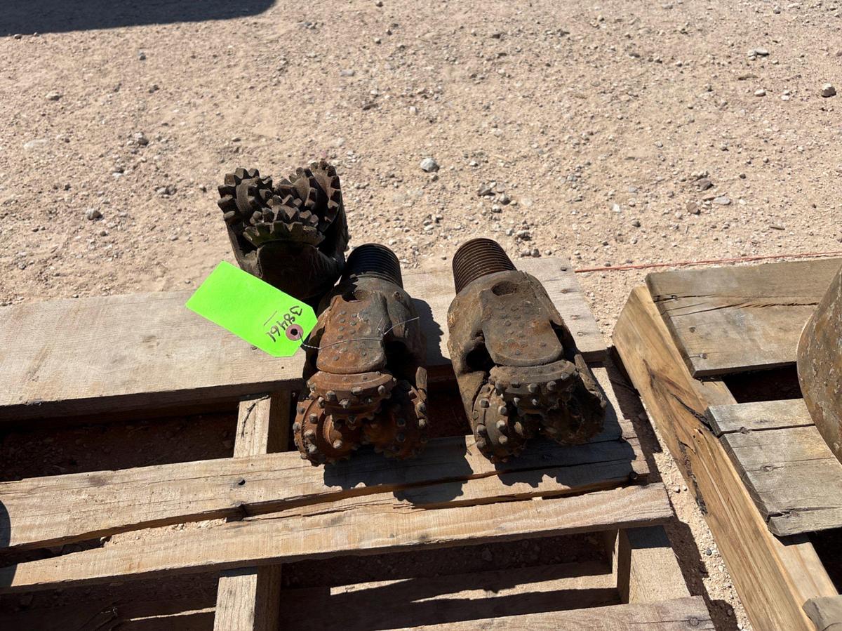 Used (3) 4-1/4”od & 4-1/2”od tricone drill bits