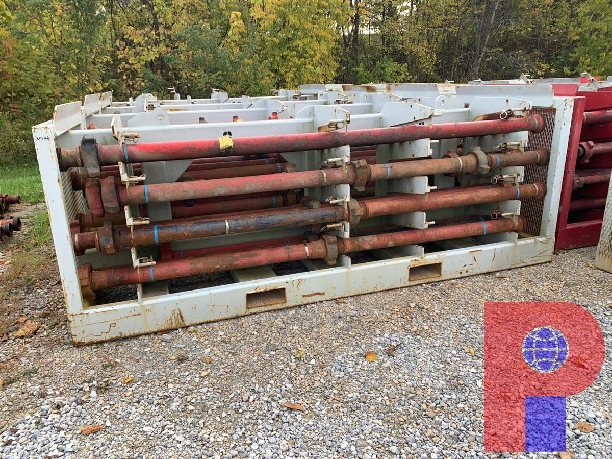 Used (25) JTS. OF 3” FIG 1502 15K WP FLOW IRON ON TRANSPORT RACK