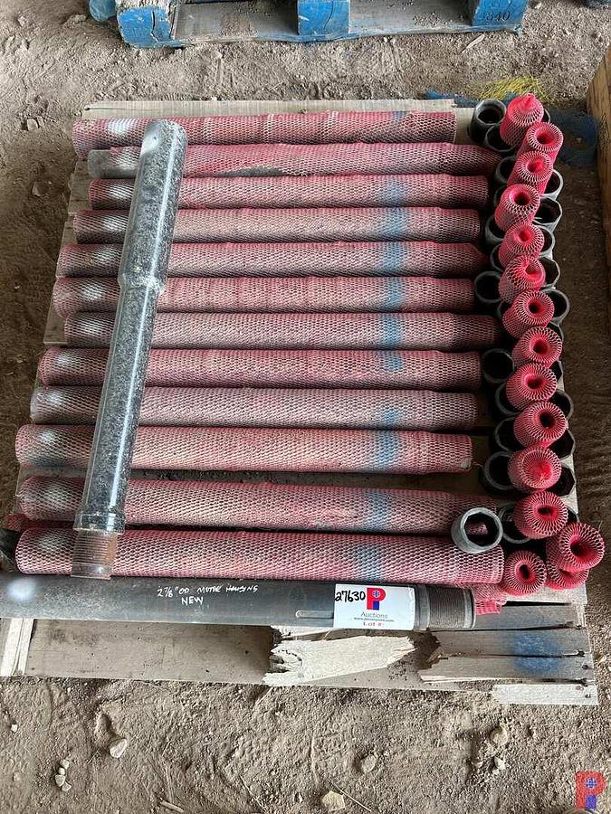 Used PALLET OF (13) UNUSED 2-7/8” MOTOR HOUSINGS