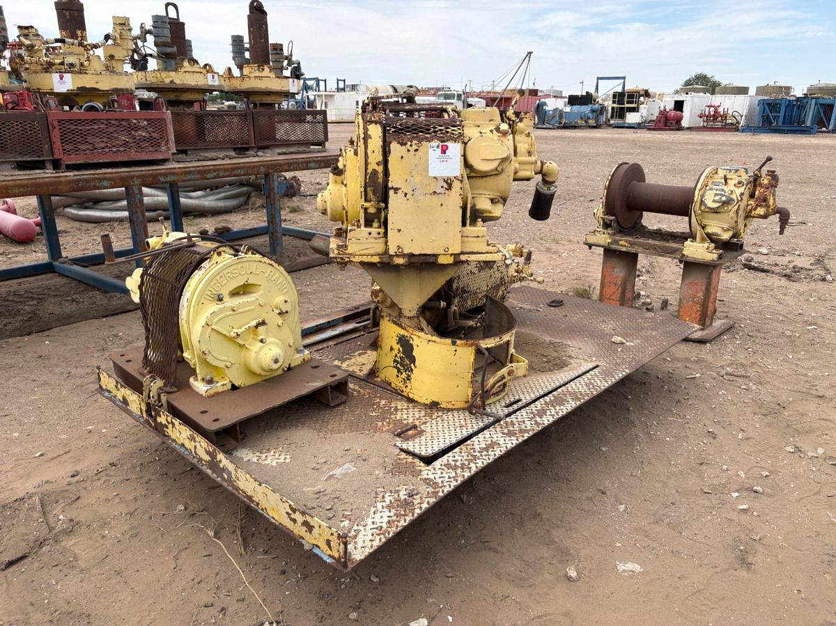 Used (4) ingersoll Rand air tuggers & 9’ x 5.5’ platform
