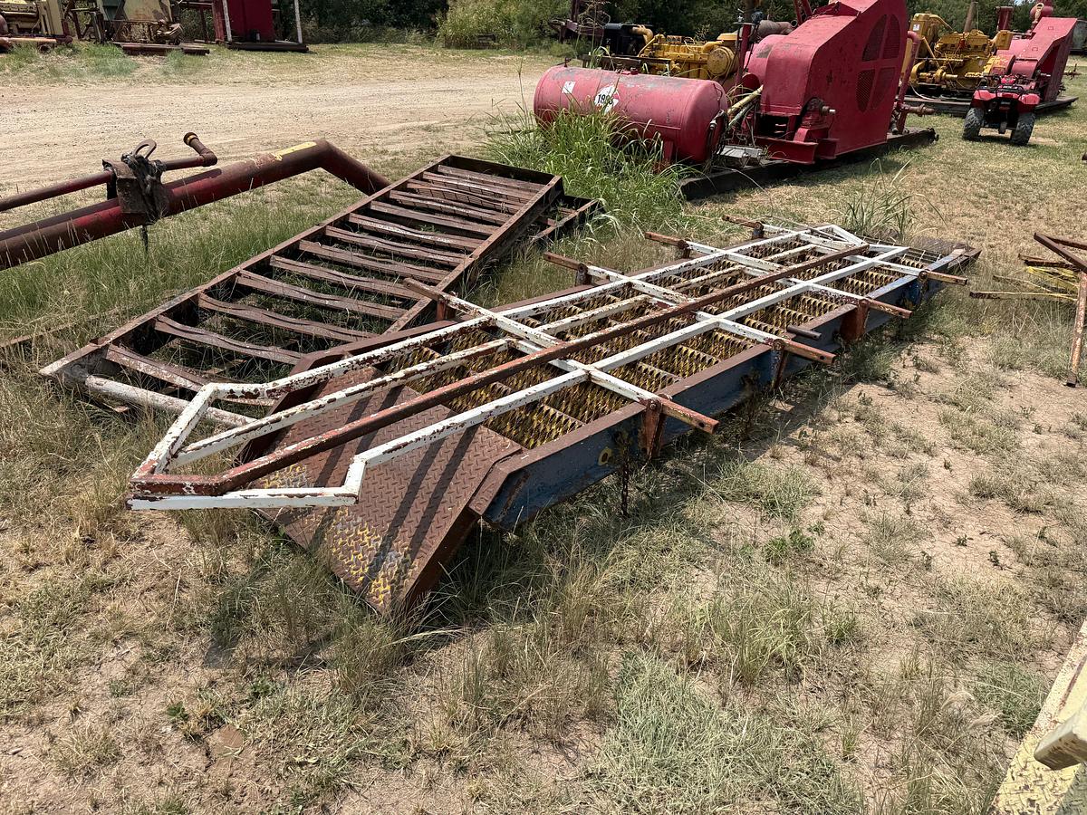 Used LOT W/ (8) 10’H TO 20’H STEEL RIG LADDERS