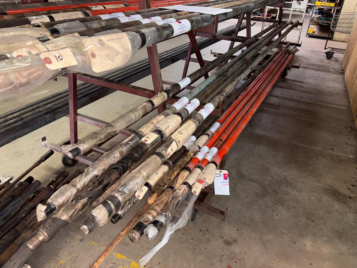 Used 2” x 1-1/2” x 12’, 3’MTL PLGR, BZ CHR. barrel CS trim rod