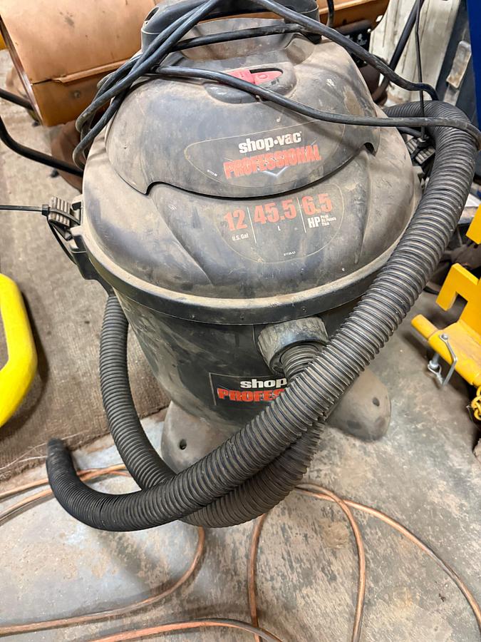 Used (2) MASTER DIESEL FIRED SHOP HEATERS, (1) CHAMPION 4450 WATTS  GAS GENERATOR, SHOP-VAC, PITTSBURGH CREEPER
