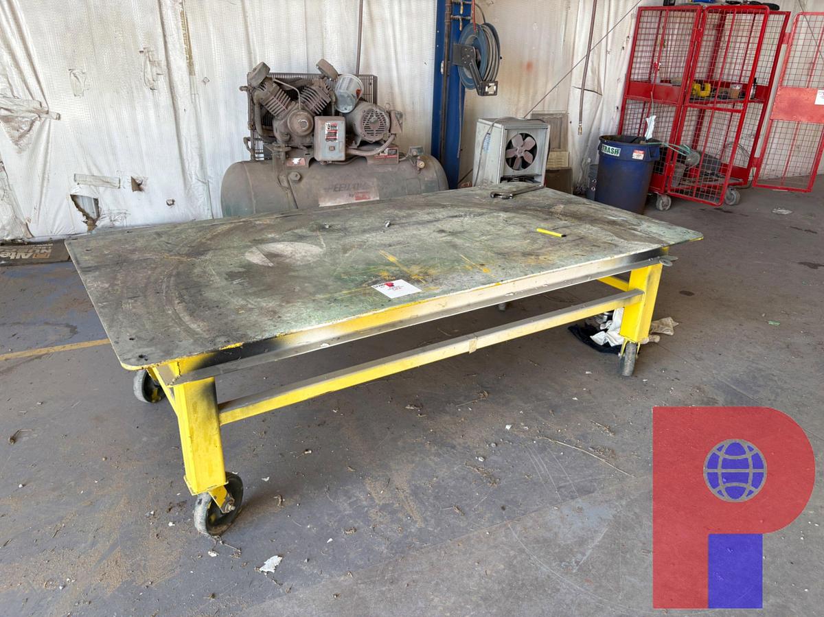 Used (2) SHOP TABLES & (1) ROLLING STORAGE CABINET