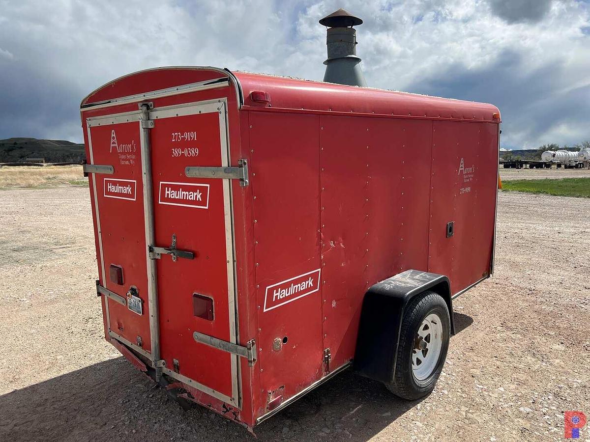 Used 1996 HAULMARK 10’6”L X 5’W SINGLE AXLE BUMPER PULL ENCLOSED TRAILER