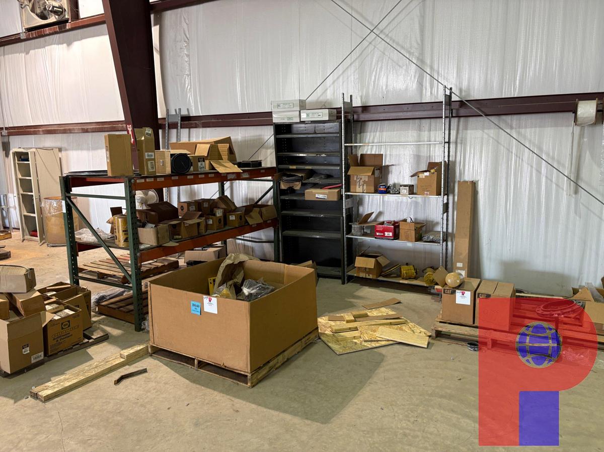 Used LOT OF ASSORTED CAT ENGINE PARTS, FUEL/OIL FILTERS, MOUNTING BRACKETS, ETC.