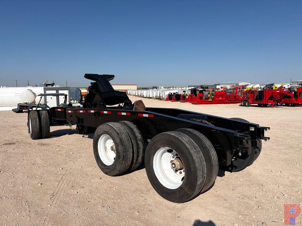 Used 2000 TRANSWORLD CRANE SL70-D 26’L 3-AXLE BOOM DOLLY STINGER TRAILER