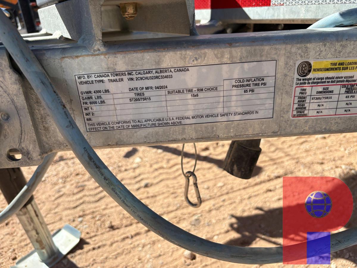 Used 2024 CANADA TOWER INC  CTI-HC35 BUMPER PULL MOBILE COMMUNICATIONS TOWER