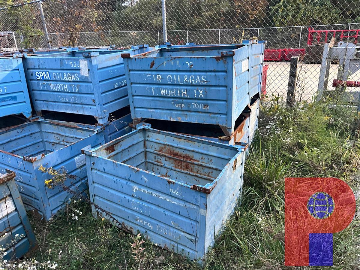 Used (7) STEEL BASKETS 42X30X30