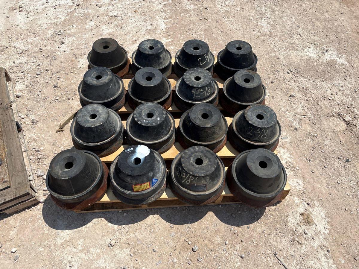 Used (16) Washington 2-3/8” stripper rubbers