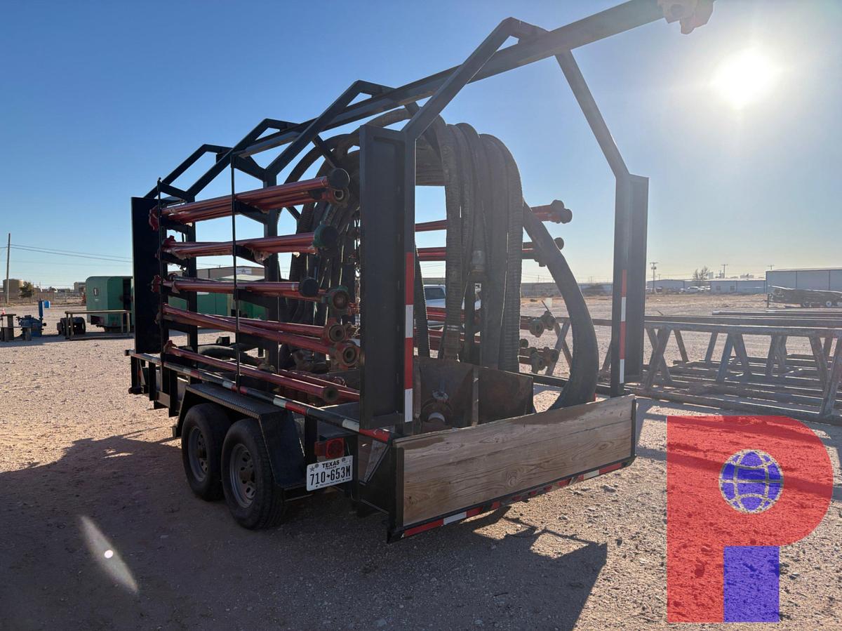 Used 2019 TEXAS BRAGG 16’ X 7’ T/A BUMPER PULL MONORAIL TRAILER