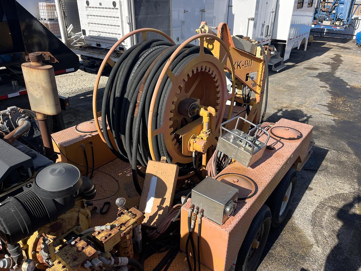 Used 2008 VENTURETECH XK-90 POWER SWIVEL MTD ON T/A GOOSENECK TRAILER