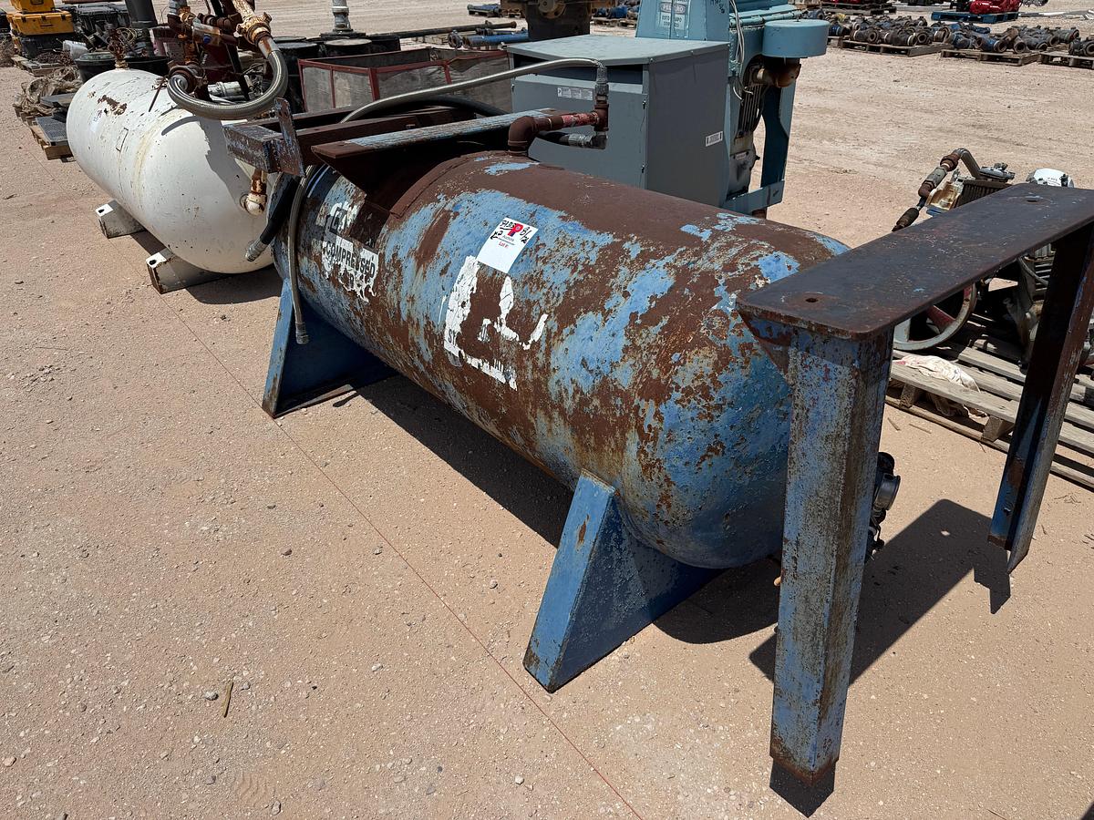 Used (2) STEEL AIR TANKS (1) 220 GAL & (1) 240 GAL