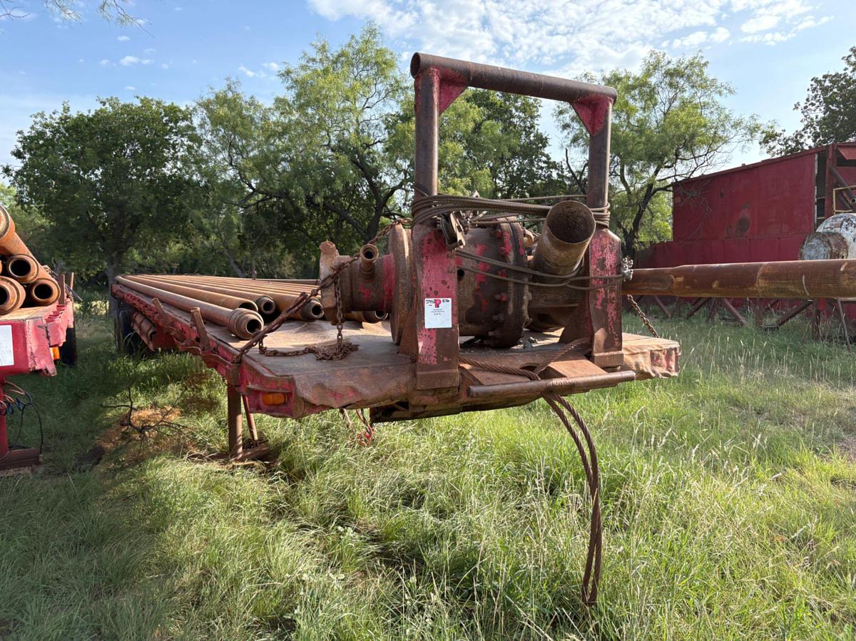 Used 45’ x 92” T/A oilfield float trailer