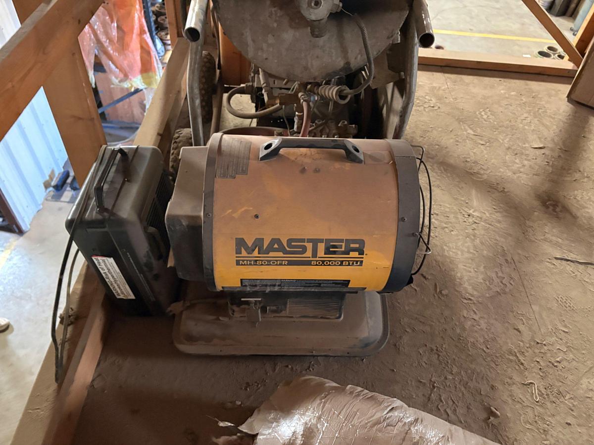 Used Hydro-tek HD20004E2G pressure steamer & master 80,000btu heater