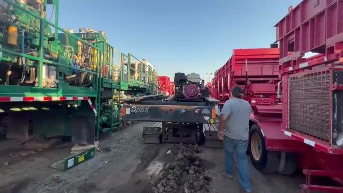 Used 2007 FONTAINE SPECIALIZED 55 TON 4 AXLE RGN LOWBOY TRAILER