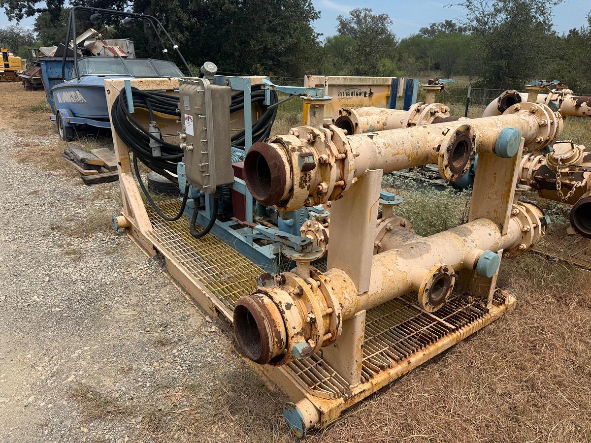 Used MUD HOG 8x6x14 CENTRIFUGAL PUMPS P/B 75-HP ELECTRIC MOTOR, SKIDDED