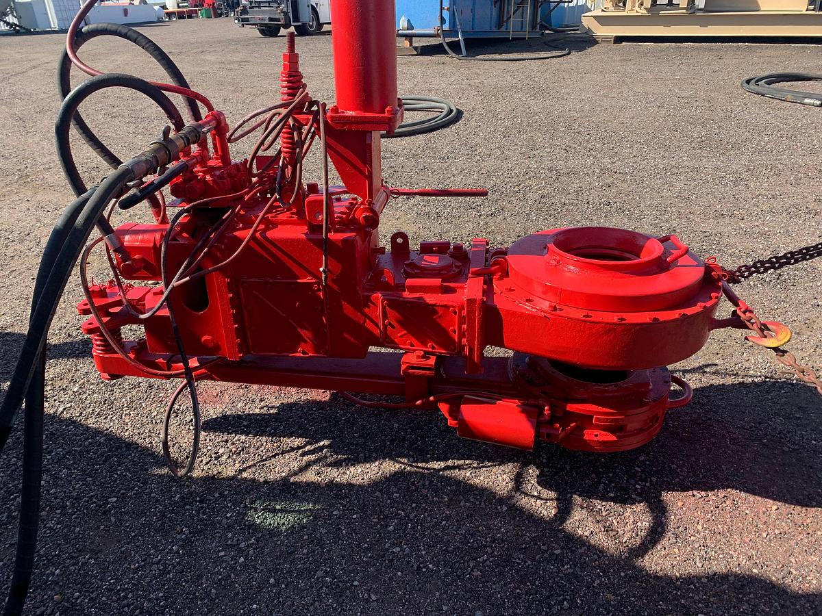 Used FOSTER 54-02 SIZE 2-3/8” - 8-5/8” HYD POWER TONG W/ BACK-UP, TONG CYL, TRANSPORT TRAILER