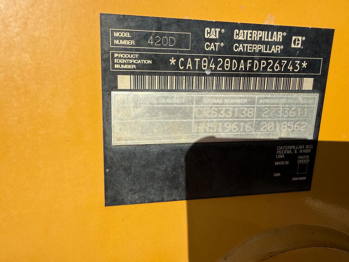Used 2006 CATERPILLAR 420D EXTENDAHOE BACKHOE LOADER