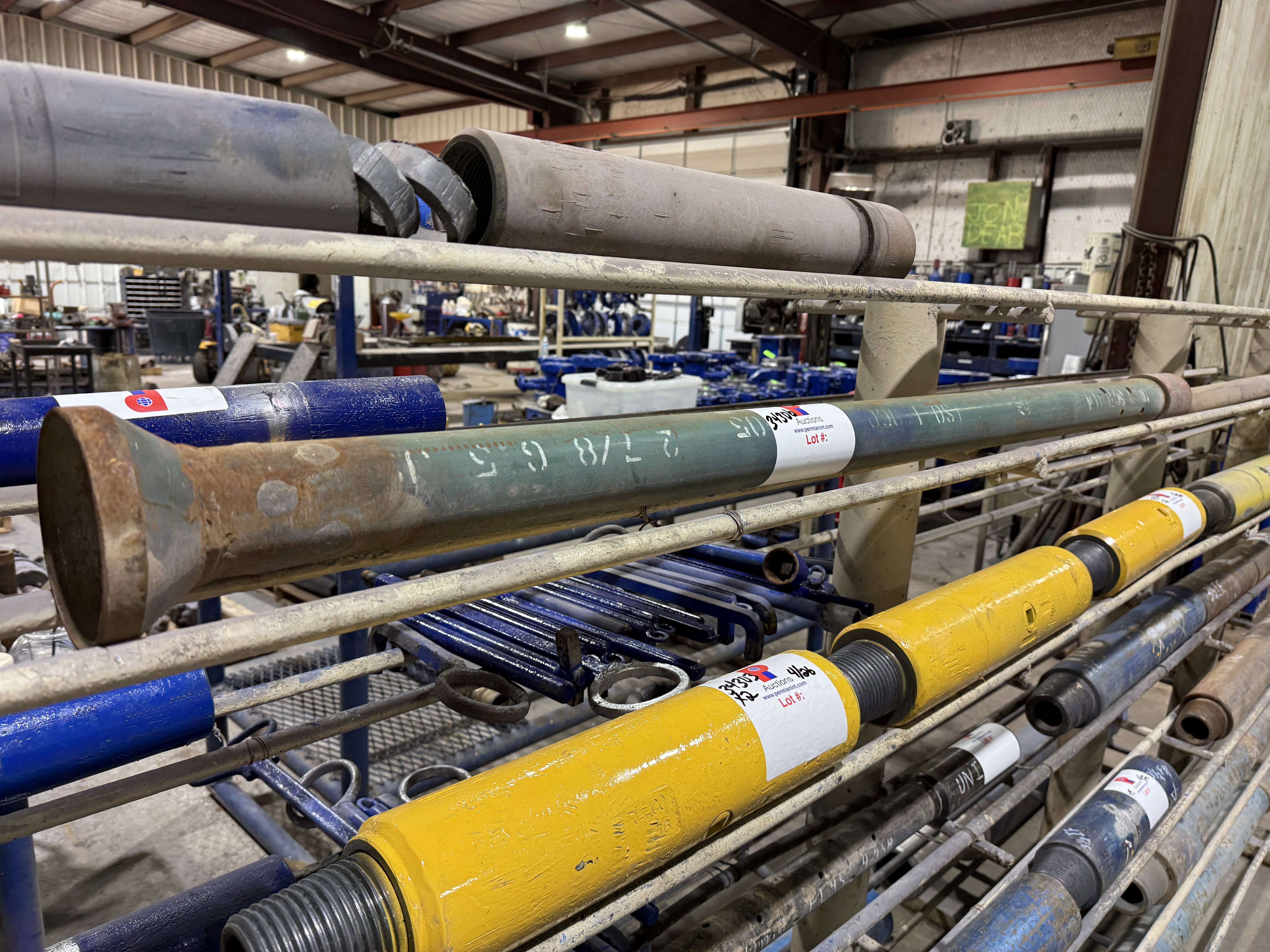 Used 5-1/16 OD X 2-7/8 PERFORATED HAMMER TOOL W/ WIRE WHISKERS