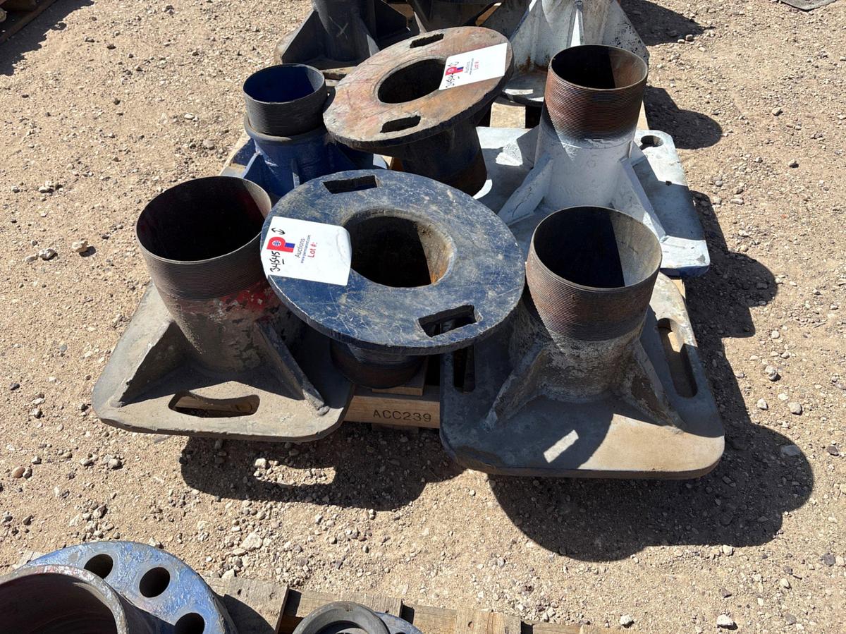 Used (3) casing running plates, 7-1/2 to 8-1/2