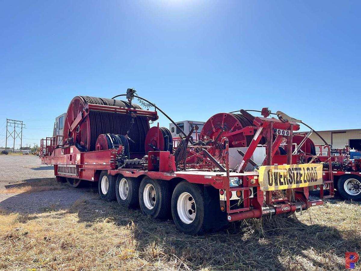 Used 2011 HYDRA RIG  53’ X 11’ 4-AXLE 2-3/8" COIL TUBING TRAILER