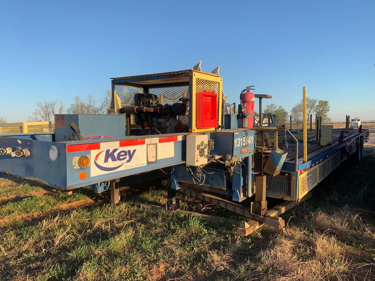 Used 2012 EMI Hydraulic Catwalk Pipe Handler Trailer
