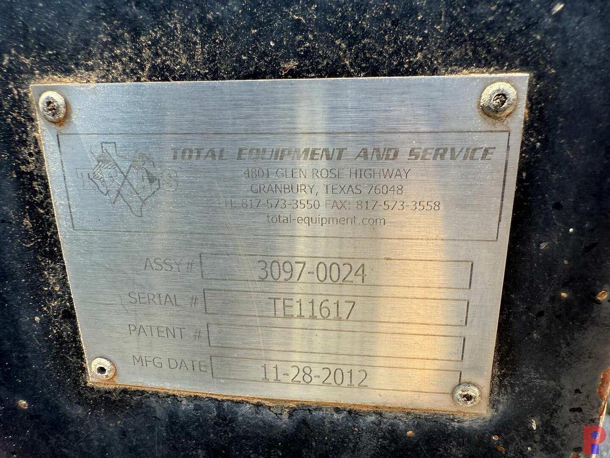 Used 2012 TOTAL EQUIPMENT AND SERVICE HYDRA RIG 580 15K 2” 4-AXLE COIL TUBING TRAILER