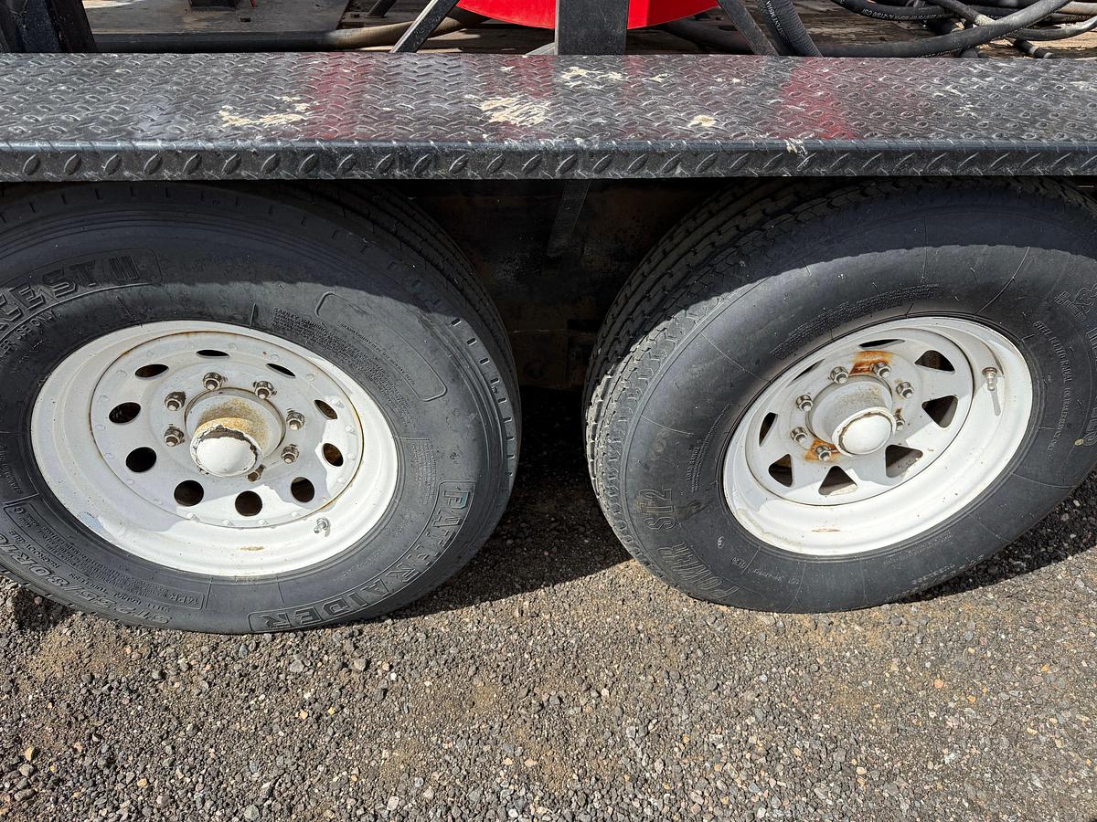 Used (1) EVCO 2.5 & (1) IRI 150-TON POWER SWIVELS MTD. ON 2004 SPME 14’ T/A GOOSENECK TRAILER