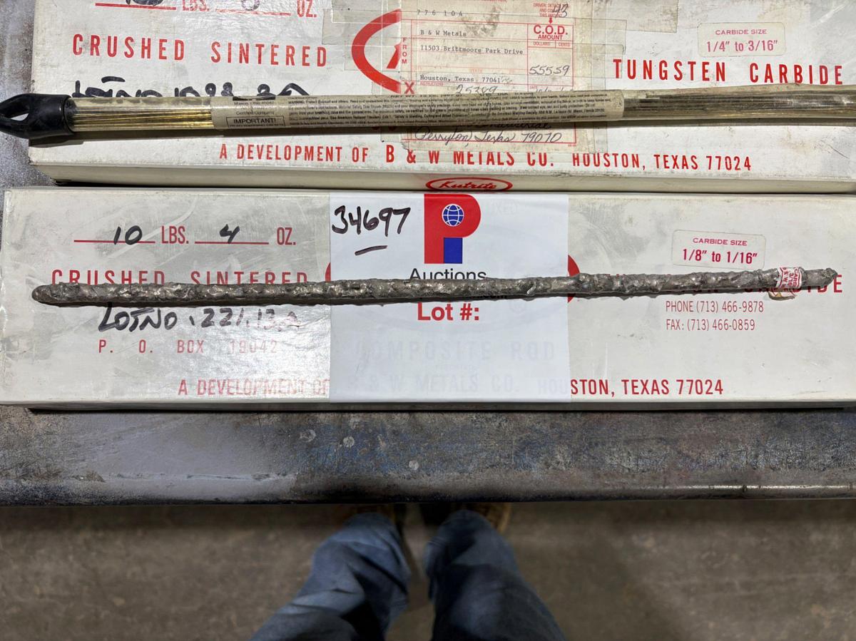 Used (4 boxes) KUTRITE tungsten carbide rods