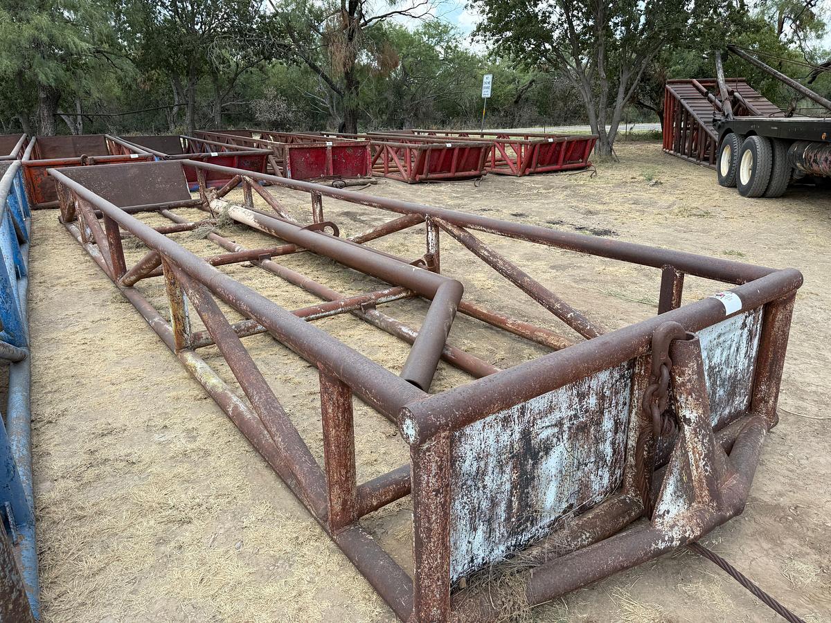 Used 35’ x 8’ x 3’ SKIDDED PIPE TUB