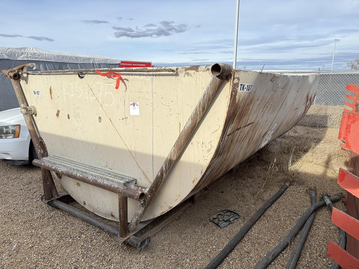 Used 15’L X 6’H ROUND BOTTOM TANK PIT SKIDDED