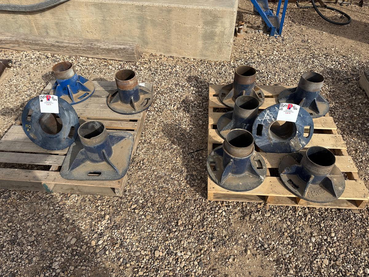 Used (10 X $) 2-PALLETS W/ 6-7/8” BOP RUNNING PLATES