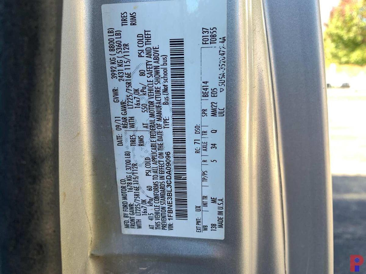 Used 2012 FORD E-SERIES PASSENGER VAN