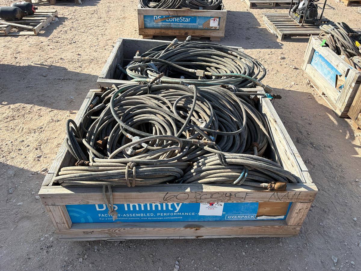 Used (2) Crates of Hydraulic Hoses