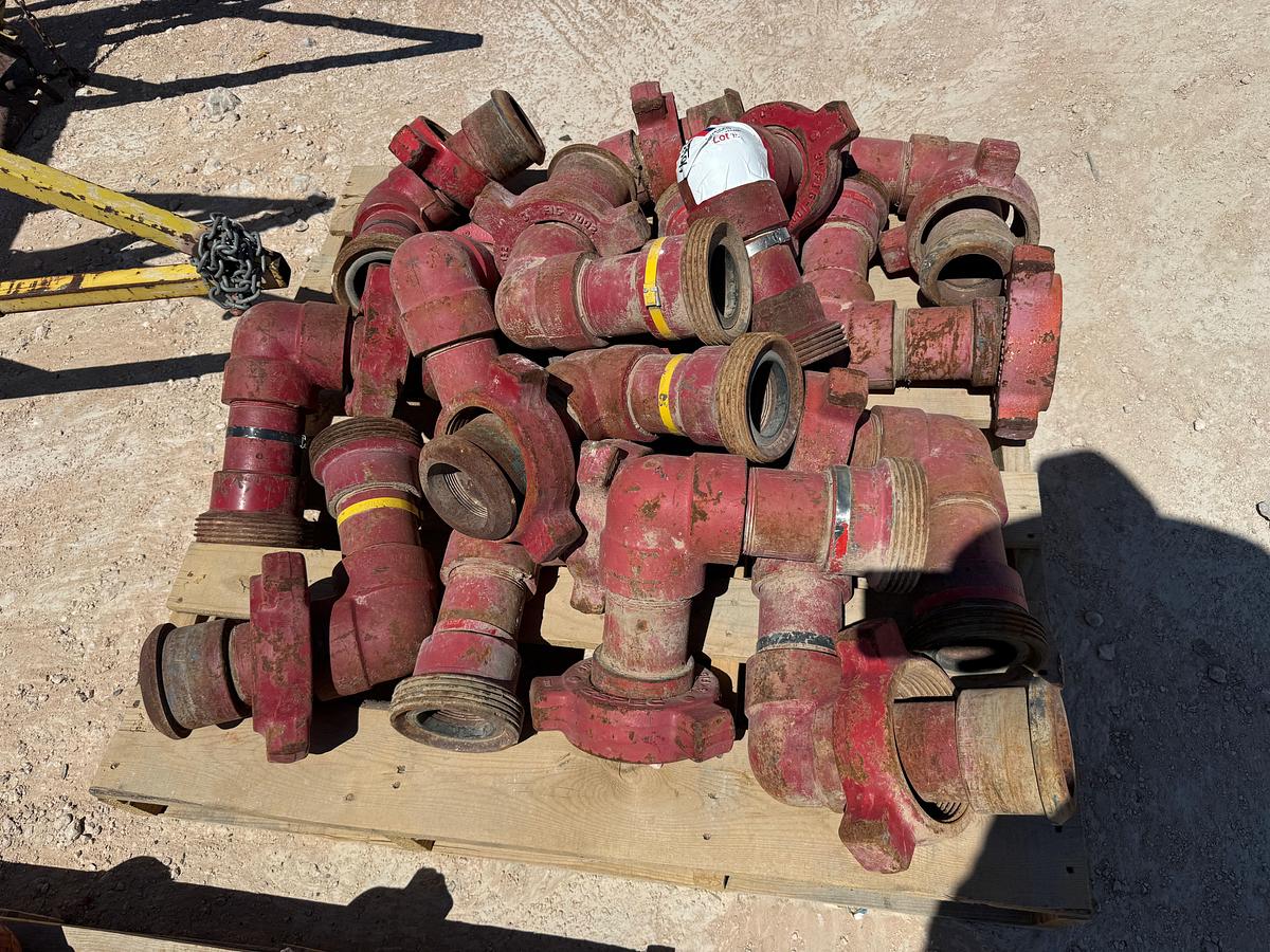 Used PALLET W/ (15) 3” FIG 1002 10K WP ELBOWS