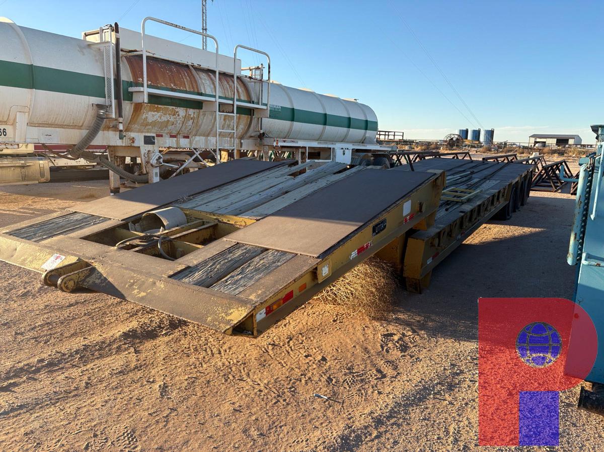 Used 2014 NUTTALL 40’ X 9’ 3-AXLE SCISSORNECK TRAILER