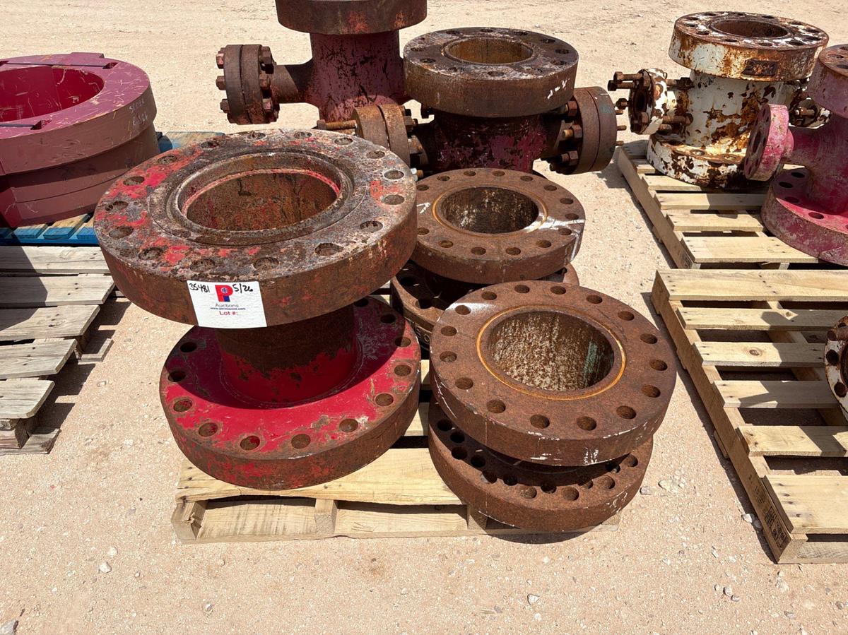 Used (3) spacer spools; (1) 13-5/8” x 24” (1) 11” x 12” & (1) 11” x 14”